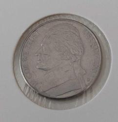 2004-D ABD 5 FIVE CENTS BARIŞ SİMGELİ ORİJİNAL MADENİ HATIRA PARASI ÇİL 5JJ2RR1 ÇOK NADİR