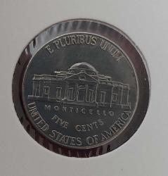 2011-D ABD 5 FIVE CENTS AMERİKA III. BAŞKANI RESİMLİ ORİJİNAL MADENİ PARASI ÇİL 1DDD2R ÇOK NADİR