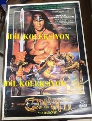 BARBAR CONAN 2, (Conan The Destroyer) 1984, SİNEMA FİLM AFİŞİ / POSTERİ - BÜYÜK BOY - ORİJİNAL - 100 X 68 cm EBADINDA - Original Turkish Big Size Movie Poster - Richard Fleischer, Roy Thomas, Stanley Mann, Arnold Schwarzenegger, Sarah Douglas, Grace Jones, Wilt Chamberlain, Tracey Walter, Mako, Olivia d'Abo, Jeff Corey, Pat Roach, Sven-Ole Thorsen, Bruce Fleischer, Ferdinand Mayne,