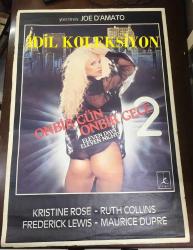 ONBİR GÜN ONBİR GECE 2 (Eleven Days, Eleven Nights 2),  1990, SİNEMA FİLM AFİŞİ / POSTERİ - BÜYÜK BOY - ORİJİNAL - 100 X 68 cm EBADINDA - Original Turkish Big Size Movie Poster - Joe D'Amato, Rossella Drudi, Kristine Rose, Ruth Collins, Frederick Lewis, Maurice Dupré, Kristin Cuadraro, Ale Dugas, Fred Woodruff, James Jackson, Laura Gemser, Garyn Charlet, Russel Pottharst, Michelle McGuire, Debbie Morrant