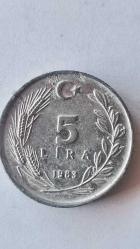 Efemera - TÜRKİYE 1983 5 LİRA - kitantik - kitaLog