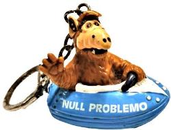 1988 ALF NULL PROBLEMO SERT KAUCUK ANAHTARLIK MAVİ ŞİŞME BOT TEKNE KULLANIRKEN