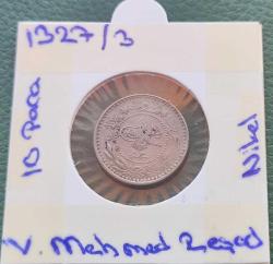 V.MEHMET REŞAT 1327/3 (10 PARA NİKEL) KOSTANTİNİYE BASKI ÇÇT+++