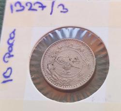V.MEHMET REŞAT 1327/3 (10 PARA NİKEL) KOSTANTİNİYE BASKI ÇÇT+++
