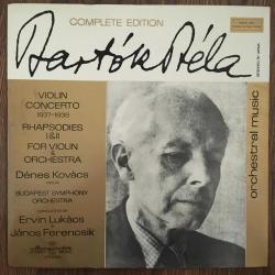 Bartók Béla - Violin Concerto 1937-1938 · Rhapsody No I. & II. For Violin & Orchestra / Budapest Symphony Orchestra / Hungary 1971 / LP