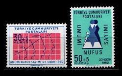 +++ 1960 UMUMİ NUFUS SAYIMI  - DAMGASIZ