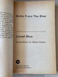 Bolts From The Blue - Lionel Blue - Coronet Books / Hodder and Stoughton - İngilizce Kitap (Maviden Cıvatalar)