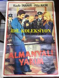 ALMANYALI YARİM, 1974, FİLM AFİŞİ / POSTERİ - BÜYÜK BOY - ORİJİNAL - 100 X 67 cm EBADINDA - Original Turkish Big Size Movie Poster - Orhan Aksoy, Fuat Özlüer, Erdoğan Tünaş, Kadir İnanır, Nubar Terziyan, İlhan Hemşeri, Atıf Kaptan, Hüseyin Zan, Sami Hazinses, Filiz Akın, Yadigar Ejder, Turgut Boralı, Mahmure Handan, Mualla Fırat, İhsan Özenç, ERLER FİLM, TÜRKER İNANOĞLU