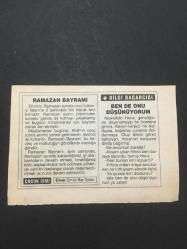 14 KASIM 2004-TAKVİM YAPRAĞI-DOĞUM GÜNÜ HEDİYESİ,RAMAZAN BAYRAMI 1. GÜN,RAMAZAN BAYRAMI