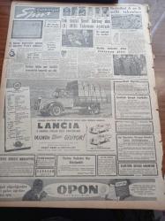 Cumhuriyet Gazetesi - 12  Mart 1957 - İsmet İnönü İç Politikada Huzur İstedi - Hürriyet Partisi - Cumhuriyetçi Millet Partisi'nin Yurd Gezi Programı - Gazze Bölgesi Dün Yeniden Karıştı - İsmet İnönü Fevzi Lütfi Karaosmanoğlu Neler Görüştüler - Ordu Takımımız Gitti - Eğitim Bakanı Ahmed Özel Öğrenci Dileklerini Tespit Etti - Truman Doktrininin Yıldönümü - 110 Milyon Dolara Mal Olan Iowa Harp Gemisi - Adana Cinayeti - Peride Celal Kırkıncı Oda Yazı Dizisi - İdam Sehpasında Can Verenler Devletliler Yazı Dizisi - Esad Tekeli - CHP Genel Sekreteri Kasım Gülek Karamürsel'de Yargılanacak - Fransa'da Kızıllar Geriliyor - Grace Kelly'nin Yarı Çıplak Fotoğrafı Kocasını Kızdırdı - Resimli Romanımız Mormon Mezhebi Ve Kurucusunun Dramı - Yeni Melek Sineması - Princesse Losyonu - Komili Banyo Sabunu - Milli Takım Tek Seçicisi Şeref Görkey - Lancia Dizel Kamyonları - Galatasaray Basketbol Takımı Prag'a Gidiyor