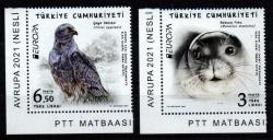 +++ 2021 AVRUPA NESLİ TÜKENMEKTE OLAN ULUSAL YABAN HAYATI     - DAMGASIZ , KÖŞE KESİM