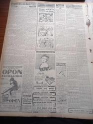 Cumhuriyet Gazetesi - 25 Mart 1957 - İsmet İnönü'nün Yakınlaşma Faaliyeti CHP Meclisi'nde Tasvib Edildi - Eisenhower McMillan Görüşmesi Sona Erdi - Mısır Amerika'ya Ateş Püskürüyor - Magosa Zindanı Müze Oluyor -  Yunan İstiklal Bayramı'nda Türk Düşmanlığı Telkin Ediliyor - Makarios EOKA'yı Takbih Edecekmiş - Aydemir Balkan - İdam Sehpasında Can Veren Devletliler Yazı Dizisi - Kırkıncı Oda Yazan Peride Celal Yazı Dizisi - Ramazanda 5 Büyük Camide Mahya Kurulacak - Dün Cezayirde 150 Milliyetçi Daha Öldürüldü - Burhan Felek -  Elektronik Beyin - Haftalık Radyo Programı - Resimli Romanımız Mormon Mezhebi Ve Kurucusunun Dramı - Opon Ağrı Kesici - Havilland Krem - Fenerbahçe Beşiktaş'ı 4 2 Yendi - Profesyonel Ligin Puan Vaziyeti - Voleybolda Galatasaray Türkiye Şampiyonu Oldu - Ekrem Koçak Türkiye Kros Birincisi Oldu - Lefter Küçükandonyadis - Komili Banyo Sabunu - Vita Yağ - Türkiye Kayak Şampiyonası
