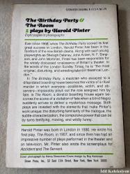 THE BİRTHDAY PARTY & THE ROOM - 2 PLAYS BY HAROLD PİNTER - GROVE PRESS - İNGİLİZCE KİTAP (DOĞUM GÜNÜ PARTİSİ VE ODA - HAROLD PİNTER'DAN 2 OYUN)
