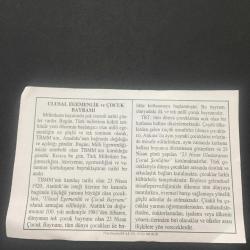 23 NİSAN 2004-TAKVİM YAPRAĞI-DOĞUM GÜNÜ HEDİYESİ -DİYANET TAKVİMİ,TBMM NİN AÇILIŞI,1920,ULUSAL EGEMENLİK VE ÇOCUK BAYRAMI