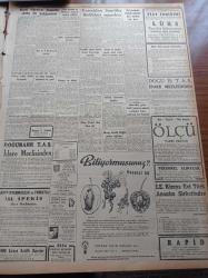 Cumhuriyet Gazetesi - 6 Mart 1957 - Parti Liderleri İzmir'de Alaka İle Bekleniyor - Afrika'da Yeni Bir Devlet Doğdu Gana- İsrail'de Siyasi Durum Birden Karışmağa Başladı - Selanik Davasında Fiyasko - Oktay Engin - Güzel Sanatlar Akademisinin Kıyafet Balosu - Süveyş Kanalı 10 Gün Sonra Açılıyor - Irak Veliahdı İle Adnan Menderes Arasında Yapılan Mülakat - Amerika'nın Güdümlü Mermi Sırrı İfşa Edildi - Emin Ali Çavlı - İdam Sehpasında Can Veren Devletliler Yazı Dizisi - Feridun Ergin'in Konferansı - Kartal'da Bir Yem Fabrikası Kuruluyor - Burhan Felek - NATO Başkomutanı Orgeneral L. Norstad Yarın Geliyor - Resimli Romanımız Mormon Mezhebi Ve Kurucusunun Dramı - Berduş Filmi Başrolde Zeki Müren - Neriman Köksal - Doğubank -  Turgay Şeren 12 Nisan'da Arjantin'e Gidiyor - Fenerbahçe'nin 50. Yıldönümü İçin Arsenal Tottenham Ve Manchester United Takımı Gelecek - Gustave Sebes Milli Takımımızı Budapeşteye Davet Etti - Federasyon Başkanı Hasan Polat