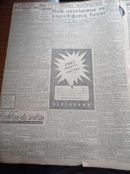 Cumhuriyet Gazetesi - 3 Ocak 1957 - Eisenhower Kongreyi Acele İçtimai Çağırdı - Suriye'de Ordu İkiye Ayrıldı - Başbakan Adnan Menderes Kıbrıslı Liderlerle Görüştü - Selim Sarper'in Beyanatı - Mimar Bonatz Vefat Etti - Doktor Fazıl Küçük - Bulgar Casusu Nenov Dün Türkiye'den Ayrıldı - Cumhurbaşkanı Celal Bayar Petrol Sahasında Tetkikler Yaptı - Aşktan Da Üstün Yazan Elizabeth Gaskell Yazı Dizisi - R. Oğuz Türkkan - Burhan Felek - Resimli Romanımız Zırhlı Haydut - Dünyayı Dolaşalım Monako - Bulmaca - İstanbul Belediyesi Şehir Tiyatrosu - Maksim Tiyatrosu - Galatasaray Beşiktaş Karması Spartak'ı 2 0 Yendi - Fenerbahçe Futbol Takımı Dün Trenle Ankara'ya Hareket Etti - Milli Atlet Osman Coşgül Boston Maratonuna İştirak Ediyor - Beykoz Futbol Takımı İtalya'ya Davet Edildi - Komili Çamaşır Toz Sabunu - Opon Ağrı Kesici - Şark Gazinosu