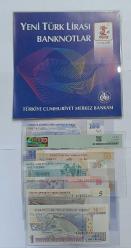 8.EMİSYON A01 SERİSİ YTL PARA SETİ ÇİL KONDİSYONDA MERKEZ BANKASI ALBÜMÜNDE