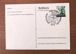 Orjinal WW2 Alman Nazi Propaganda Kartı Postadan Geçmiş  / German, Third Reich era 