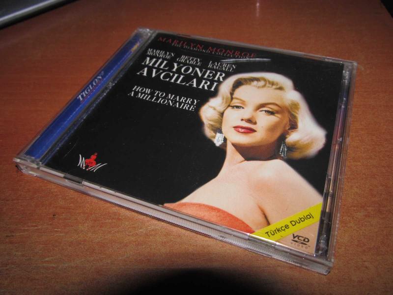 MİLYONER AVCILARI MARİLYN MONROE VCD Efemera kitantik  