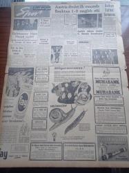 Cumhuriyet Gazetesi - 13 Ocak 1957 - Amerika'dan 8000 Ton Sığır Satın Alındı - Muhalif Mebusların Zabıtaca Takibine Nasıl İzin Veriliyor - Hrutçef'in Devrilmesine Geçen Ay Ramak Kalmış -  Beşiktaş Yıldız Yolu Üzerinde 270 Binanın Yıkımına Başlandı - Ortadoğu'da Sovyet Rusya İle Mücadele - Yeni İngiliz Hükümeti Bu Akşam Belli Oluyor - Amerikan Heyetinin Dünkü Ziyaretleri - Devrim Ocakları Kurultayı Toplandı - Despot Yazan Reşat Enis 6 Yazı Dizisi - İdam Sehpasında Can Veren Devletliler Yazı Dizisi -  Mussolini'nin Vasiyetleri - Başbakan Adnan Menderes'in Libyayı Ziyareti - Burhan Felek - Resimli Romanımız Zırhlı Haydud - Bulmaca - Yangın Filmi Taksim Sinemasında - Neriman Köksal - Eşref Kolçak - Vasfi Rıza Zobu - Galatasaray İdare Heyeti Seçildi Yeni Reis Sadık Giz Oldu - Austia Dünkü İlk Maçında Beşiktaş'ı Mağlup Etti Bugün Galatasaray İle Karşılaşıyor - Balkan Futbol Turnuvası - Sabri Kiraz Dün Vefa İle Anlaştı - Fenerbahçe Kız Takımı - Fay Temizleme Tozu
