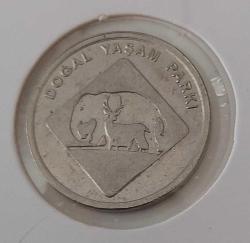 İZMİR BÜYÜKŞEHİR BELEDİYESİ DOĞAL YAŞAM PARKI JETONU ORİJİNAL ÇİLALTI 2J1ZZ2 ÇOK NADİRDİR