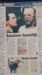 MİLLİYET OSCAR TV MAGAZİN DERGİSİ-21-HAZİRAN-27HAZİRAN-1997-YIL:5-SAYI:246-ELİF BİLGİN-KAPAK-FOTOĞRAF-RÖPORTAJ-KENAN DOĞULU-EBRU AKEL-SİBEL TURNAGÖL-ADRES-ZEKİ TRİKO-JENNİFER DİAZ-SİNAN ÖZEN-EVLERE ŞENLİK-TAYYAR IŞIKSAÇAN-HAKAN SOLAKER-SÜPER BACANAKLAR-DİR DEMET TİYATRO-SALDIRAY-SETTAR TANRIÖVER-HÜLYA TANRIÖVER-ZİYA KÜRKÜT-KARA MELEK-YEŞİM BÜBER-BU SEVDA BİTMEZ-BİLLUR KALKAVAN-NİLÜFER KURT-MELİH AŞIK-PINAR AYLİN-SAFİYE SOYMAN-NURİ SESİGÜZEL-EBRU YAŞAR-BU SAHİLDE-CARTEL-KARAKAN-ISPANAKLI KÖFTE-BADEMLİ KURABİYE-FINDIKLI KEK-SAĞLIK-ÇIPLAK VATANDAŞ-ŞENER ŞEN-NİLGÜN AKÇAOĞLU-CANDAN SABUNCU-PEKCAR KOŞAR-EMANET-CÜNEYT ARKIN-MÜGE AKYAMAÇ-KUZULARIN SESSİZLİĞİ-JODİE FOSTER-ANTHONY HOPKİNS-HİÇ BİR GECE-HÜLYA KOÇYİĞİT-MURAT İLKER-EKREM BORA-TÜRKAN ŞORAY-YAKILACAK KADIN-FATMA GİRİK-BULUT ARAS-PEMBE DİZİ-CESUR VE GÜZEL-İLK AŞK-YALAN RÜZGARI