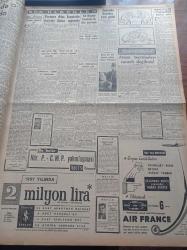 Cumhuriyet Gazetesi - 12 Nisan 1957 - İngiltere Kıbrıs İşini Cemaat Liderleriyle Konuşmaya Karar Verdi - Akis Dergisi Aleyhine Açılan Yeni Dava - Kıbrıslı Türk Liderler Doktor Fazıl Küçük Ve Faiz Kaymak - EOKA Tehdit Ediyor - Celal Bayar'ın Riyasetinde Kıbrıs İçin Toplantı Yapıldı - Kars Mebusu İbrahim Us Mahkum Oldu - Diyarbakır'da Yargılanan CHP'liler - Salıpazarı Liman Sitesi 40 Milyona Mal Olacak - 50 Yıl Evvelki Kuleliden Hatıralar Yazı Dizisi - Hasan Amca - Kırkıncı Oda Yazan Peride Celal Yazı Dizisi - Numan Menemencioğlu - Türk Devrim Ocaklarının Yıldönümü - Aktör Yul Brynner İstanbul'da Bir Film Çevrilecek - Burhan Felek - Resimli Romanımız Mormon Mezhebi Ve Kurucusunun Dramı - Senenin Futbolcusu Finney - Real Madrid Manchester United'i 3 1 Mağlup Etti - Beynelmilel Olimpiyat Komitesi Başkanı Otto Mayer