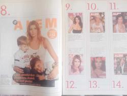 Alem Magazin Dergisi - 20 Haziran 2007 - Ünlü Annelerden Çocuklara Destek İçin Özel Pozlar - Derin Mermerci - İtalya Prensi Emanuele Filiberto de Savoie - Dice KAyek - Alem'den New York'ta Unutulmaz Parti - Ahu Tuğbay - Meltem Cumbul - Cengiz Abazoğlu - Mehmet Öz - Yıldızlar Sadeliği Seçti - Shakira - Celine Dion - Joaquin Cortes - Alem White Diamond Party - Leyla Alaton Günyeli - Rıfat Elhadef - Marina Elhadef - Clara Amram - Yasemin Kozanoğlu - Ömer Dinçkök - Aslı Üstünkaya - Franklin Adler - Yasemin Kamhi - Ahu Tuğbay - Viscount David Linley - Kahraman Sadıkoğlu - Ender Mermerci - Dice Kayek - Hüseyin Çağlayan - Ahmet Ertegün - Vedat Alaton - Nilüfer Zapcı - Okan Bayülgen - İpek Tuzcuoğlu - Kıvanç Tatlıtuğ fotoğraf ve haberi - Tam Takım Dergi