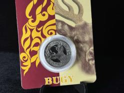 Kazakistan 100 Tenge Hatıra Blister (Bugy) Geyik 2020 Hatıra Para Çil