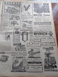 Cumhuriyet Gazetesi - 15 Ekim 1951 - Bir Türk Generali Derhal Washington'a Gidecek - Yeni Tefrikamız 2000 Yılın Sevgilisi - Truman'ın Kremlin'e İhtarı - Abidin Daver - Güzellik Kraliçesi Günseli Başar Fenerbahçe Beşiktaş Maçını Kazanan Takıma Gazetecile Cemiyeti Kupasını Verdi - İran Başbakanı Doktor Musaddık Hastaneden Dün Çıktı - Demokrat Parti Kongresi Bugün Açılıyor - Mikrop Harbi - Yeni İlim Şubelerinden Reoloji - Milli Gençlik Komitesi - İsmail Habib Sevük - Profesör Doktor Rasim Adasal - Amerika'nın Tito'ya Askerî Yardımı - Kral Faruk Bugün Sporcularımızı Kabul Edecek - Refik Halid Karay - İkinci Akdeniz Olimpiyatları Barselona'da  Yapılacak - Lefter Küçükandonyadis - Bülent Esel - Radyo Bugünkü Program - Pazarkaya Büyük Kumaş Mağazası - Normag Traktör - Hawkins Düdüklü Tencereleri - Ronson Çakmak - Siemens Alman Radyoları - Hamiyet Yüceses Fotoğrafı - Hamiyet Yüceses Fotoğrafı - Perihan Altındağ Sözeri Fotoğrafı