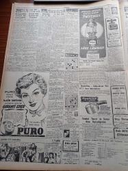 Cumhuriyet Gazetesi - 11 Ekim 1951 - İngiliz Mısır İhtilafı Karşısında Amerika - Güzellik Müsabakamızın İlk Seçmesi Yapıldı - Son Seçmeye Kalan 20 Güzelin İsimleri - Bercuhi Soyak - Günseli Başar - Sevim Çağlayan - Mısır'da Milli Marşımız Üstüste Sekiz Defa Çalındı - Nadir Nadi - Cem Sultan Filmi - Mareşal Tito İle Bir Mülakat - Fransız Sahnesinin Büyük Kaybı Louis Jouvet - İsmet İnönü Park Otelde Kalacak - Araba Vapur Tarifesi - Türkiye'ye Amerikan Yardımı Devam Edecek - Albay Celal Dora Ankara'da Tezahüratla Karşılandı - Çelik Ciğerin Ankara'da İlk Tecrübesi Yapıldı - Petromax Lüks Lambası - Kocaeli'de Sıtma İle Mücadele - Puro Tuvalet Sabunları - İskenderiye Oyunlarına Dair İlk İntibalar - İstanbul Konakları Zeynep Kamil Konağı - Beşiktaş Fenerbahçe Maçı - Superflame Gaz Sobaları - Berec Batarya - Siemens Elektrik Motorları - Helios Pilli Radyoları - Volvo Diesel Kamyonları - Nevrozin - Güzellik Müsabakamızdan İntibalar - Eşref Şefik - İran İngiliz Petrol İhtilafı