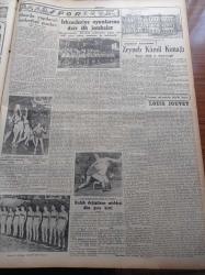 Cumhuriyet Gazetesi - 11 Ekim 1951 - İngiliz Mısır İhtilafı Karşısında Amerika - Güzellik Müsabakamızın İlk Seçmesi Yapıldı - Son Seçmeye Kalan 20 Güzelin İsimleri - Bercuhi Soyak - Günseli Başar - Sevim Çağlayan - Mısır'da Milli Marşımız Üstüste Sekiz Defa Çalındı - Nadir Nadi - Cem Sultan Filmi - Mareşal Tito İle Bir Mülakat - Fransız Sahnesinin Büyük Kaybı Louis Jouvet - İsmet İnönü Park Otelde Kalacak - Araba Vapur Tarifesi - Türkiye'ye Amerikan Yardımı Devam Edecek - Albay Celal Dora Ankara'da Tezahüratla Karşılandı - Çelik Ciğerin Ankara'da İlk Tecrübesi Yapıldı - Petromax Lüks Lambası - Kocaeli'de Sıtma İle Mücadele - Puro Tuvalet Sabunları - İskenderiye Oyunlarına Dair İlk İntibalar - İstanbul Konakları Zeynep Kamil Konağı - Beşiktaş Fenerbahçe Maçı - Superflame Gaz Sobaları - Berec Batarya - Siemens Elektrik Motorları - Helios Pilli Radyoları - Volvo Diesel Kamyonları - Nevrozin - Güzellik Müsabakamızdan İntibalar - Eşref Şefik - İran İngiliz Petrol İhtilafı