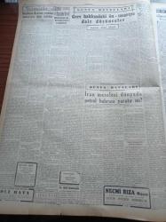 Cumhuriyet Gazetesi - 9 Ekim 1951 - Ankara Görüşmeleri İçin Yapılan Hazırlıklar - Güreşçilerimiz Mısır'da Büyük Muvaffakiyet Kazandılar - Bayram Şit - Cemil Sarıbacak - Tevfik Yüce - Nadir Nadi - Bayındırlık Bakanı Kemal Zeytinoğlu - Vakitsiz Kış Ve Şiddetli Fırtınalar - Amerika'nın Dostlarına Yardımı - Belediye Cezaları Esnafa Ağır Geliyor - İran Başbakanı Doktor Musaddık Amerika'da - İstihkam Okulunda Yeni Kurslar Açıldı - Avukat Esad Tekeli - Teknik Üniversite 20 Ekim'de Açılacak - Küçük Sahnede Kanlı Düğün Oyunu - Memleket Hikâyesi Bebek Yazan Yaşar Kemal - Burhan Felek - Güzellik Müsabakamız - Demokrat Parti - Rusya'da El Bombası Atma Sporu - Suriye'nin Jones Galatasaray Takımı Bugün Beşiktaş'la Karşılaşacak - Arı Unları - Nevrozin - Bursa'da Tütüncüler Kongresi - Ar Sineması - Puro Tuvalet Sabunları - Normag Traktör - Philips Radyo - Gripin - Tungsram Ampul - Elhamra Terzihanesi - Odeon Yeni Çıkan Plaklar - Müzeyyen Senar Gamzedeyim Plağı - Muzaffer Akgün - Neriman Altındağ