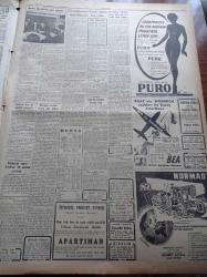 Cumhuriyet Gazetesi - 9 Ekim 1951 - Ankara Görüşmeleri İçin Yapılan Hazırlıklar - Güreşçilerimiz Mısır'da Büyük Muvaffakiyet Kazandılar - Bayram Şit - Cemil Sarıbacak - Tevfik Yüce - Nadir Nadi - Bayındırlık Bakanı Kemal Zeytinoğlu - Vakitsiz Kış Ve Şiddetli Fırtınalar - Amerika'nın Dostlarına Yardımı - Belediye Cezaları Esnafa Ağır Geliyor - İran Başbakanı Doktor Musaddık Amerika'da - İstihkam Okulunda Yeni Kurslar Açıldı - Avukat Esad Tekeli - Teknik Üniversite 20 Ekim'de Açılacak - Küçük Sahnede Kanlı Düğün Oyunu - Memleket Hikâyesi Bebek Yazan Yaşar Kemal - Burhan Felek - Güzellik Müsabakamız - Demokrat Parti - Rusya'da El Bombası Atma Sporu - Suriye'nin Jones Galatasaray Takımı Bugün Beşiktaş'la Karşılaşacak - Arı Unları - Nevrozin - Bursa'da Tütüncüler Kongresi - Ar Sineması - Puro Tuvalet Sabunları - Normag Traktör - Philips Radyo - Gripin - Tungsram Ampul - Elhamra Terzihanesi - Odeon Yeni Çıkan Plaklar - Müzeyyen Senar Gamzedeyim Plağı - Muzaffer Akgün - Neriman Altındağ