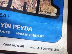 HAZAL, 1979, FİLM AFİŞİ / POSTERİ - BÜYÜK BOY - ORİJİNAL - 97 X 68 cm EBADINDA - Original Turkish Big Size Movie Poster - Ali Özgentürk, Onat Kutlar, Türkan Şoray, Talat Bulut, Hüseyin Peyda, Meral Çetinkaya, Keriman Ulusoy, Harun Yeşilyurt, Bahri Ateş, Meryem Çiğci, Kamil Renklidere