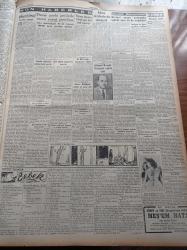 Cumhuriyet Gazetesi - 8 Ekim 1951 - Ankara'da Dün Yapılan Mühim Siyasi Görüşmeler - Amerika Kara Orduları Kurmay Başkanı General Collins - Kore'de Düşmanın Merkez Hattı Yarıldı - İran Başbakanı Doktor Musaddık Dün Sabah Şehrimizden Geçti - Amerika'nın Taktik Atom Silahları - Dün Yeşilköy Hava Alanında Yangın Çıktı - Güreşçilerimiz Mısırda Bütün Rakiplerini Yendiler - Fransız Sanatkar Maurice Chevalier Dün Geldi - Ömer Rıza Doğrul - Everest Seferi - Almanya'nın Eski Büyükelçisi Von Papen Ankara'dan Döndü - Seyhan Eski Milletvekili Ahmed Remzi Yüreğir Vefat Etti - Burhan Felek - Memleket Hikâyesi Bebek Yazan Yaşar Kemal  Yazı - Ankara Güzellik Kraliçesi Birsen Demirbaş İstanbul'a Geliyor - Galatasaray Suriye Takımı Jones'i Yendi - Fransa'nın En Büyük At Yarışı - Siemens Batarya Ve Pilleri - Yeni Çıkan Sahibinin Sesi Plakları - Hamiyet Yüceses - Sabite Tur Gülerman - Perihan Altındağ Sözeri -  Suzan Yakar Rutkay - General Electric Ampul
