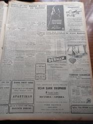 Cumhuriyet Gazetesi - 7 Ekim 1951 - Başbakan Adnan Menderes Dün Batılı Üç Büyük Elçi İle Görüştü - İran Başbakan Doktor Musaddık Bugün Şehrimizden Geçecek - İstanbul'un Kurtuluşu Dün Kutlandı - Kartal Halkevinin Sebep Olduğu Hadise - Şinasinin Heykelini Çalanlar Yakalandı - Kore'de Düşman Hatlarında Dün Yeni Gedikler Açıldı - Akdeniz Olimpiyatlarında Dünkü Müsabakalar - Kulak Doktorları Kongresi - Haftanın Şakaları - Burhan Felek - Yeni Bir Türk Filmi Dudaktan Kalbe - Saç Dökülmesine Karşı Sapiksin - Memleket Hikâyesi Bebek Yazan Yaşar Kemal  Yazı Dizisi - Falih Rıfkı Atay Sohbetler - 30 Yıllık Hasretten Sonra Yurda Gelen Aktör Nişanyan - Yol Vergisinin Kaldırılması - Yeni Ses Opereti - Yüksek Ses Sanatkarı Saime Sinan - Fenerbahçe Suriye Takımı Jones'i 7 0 Yendi - Ankara'da Futbol Mevsimi Açıldı - Abdulah Yüce - Bulmaca - Radyo - Stalin'in Pravdaya Beyanatı - Meşhur Magic Chef Sobaları - Olympia Yazı Makinaları - Gripin - Nora Radyoları - Koç Ticaret - Volvo