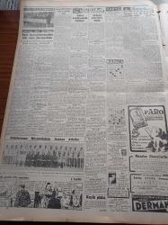 Cumhuriyet Gazetesi - 5 Ekim 1951 - Yakında Ankara'da Askeri Bir Konferans Toplanacak - Kunuri Kahramanı Albay Celal Dora Şehrimizde - Un Ve Ekmeğe Dair Tahdidat Kaldırıldı - İstanbul'un Seyrüsefer Davasını Hallettiğini Söyleyen Mühendis Vasıf Dokuman - Şinasinin Heykeli Çalındı - Akdeniz Olimpiyatları Bugün Açılıyor - Nadir Nadi - Sadi Irmak Munich Üniversitesine Profesör Oldu - Bakan Tevfik İleri Pahalı Kitapları Tervic Ve Müdafaa Ediyor - Avrupa Güzellik Müsabakası - Ömer İnönü Hakkında Karar Temyiz Edildi- Abidin Daver - Tiyatro Yazan Reşat Nuri Güntekin - Sinemalarda 11 Matinesi Kaldırıldı - Moris Şövalye Pazar Günü Gelemiyor - Bulgaristan'da Kızılların Vahşeti - Memleket Hikâyesi Bebek Yazan Yaşar Kemal Yazı Dizisi - Keriman Halis - Cemal Reşit Rey - Spor Kaynaklarımızdan Biri Olan Darüşşafaka - Ordulararası Müsabakalara Katılan Atletler - Suraski Kumaşları - Blaupunkt Radyo - Siemens Alman Telefonları - Roja Briyantin- Osmia Dolma Kalemi