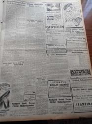 Cumhuriyet Gazetesi - 5 Ekim 1951 - Yakında Ankara'da Askeri Bir Konferans Toplanacak - Kunuri Kahramanı Albay Celal Dora Şehrimizde - Un Ve Ekmeğe Dair Tahdidat Kaldırıldı - İstanbul'un Seyrüsefer Davasını Hallettiğini Söyleyen Mühendis Vasıf Dokuman - Şinasinin Heykeli Çalındı - Akdeniz Olimpiyatları Bugün Açılıyor - Nadir Nadi - Sadi Irmak Munich Üniversitesine Profesör Oldu - Bakan Tevfik İleri Pahalı Kitapları Tervic Ve Müdafaa Ediyor - Avrupa Güzellik Müsabakası - Ömer İnönü Hakkında Karar Temyiz Edildi- Abidin Daver - Tiyatro Yazan Reşat Nuri Güntekin - Sinemalarda 11 Matinesi Kaldırıldı - Moris Şövalye Pazar Günü Gelemiyor - Bulgaristan'da Kızılların Vahşeti - Memleket Hikâyesi Bebek Yazan Yaşar Kemal Yazı Dizisi - Keriman Halis - Cemal Reşit Rey - Spor Kaynaklarımızdan Biri Olan Darüşşafaka - Ordulararası Müsabakalara Katılan Atletler - Suraski Kumaşları - Blaupunkt Radyo - Siemens Alman Telefonları - Roja Briyantin- Osmia Dolma Kalemi