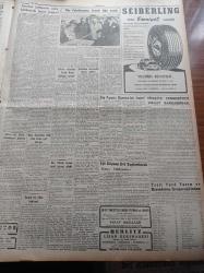 Cumhuriyet Gazetesi - 4 Ekim 1951 - Ceza Kanununu Tadil Eden Tasarı Geri Alınıyor - İngiliz Teknisyenleri Abadan'ı Terkettiler - Atlantik Paktına Davet - Almanya'da Büyük Manevralar Başladı - Çakalof'un Zehirlendiği Tahmin Ediliyor - İstanbul Köylerinin Çoğu Kablettarih Hayat Yaşıyor - General Tahsin Yazıcı Uçak Kazası Atlattı - Von Papen'in Çiçeron'a Dair Demeci - Ordinaryüs Profesör Salih Murad Uzdilek - Komşu Memleketlerden Röportajlar - Savarona Dün Hareket Etti - Mazhar Kunt - Memleket Hikâyesi Bebek Yazan Yaşar Kemal 2 Yazı Dizisi - Güzellik Müsabakası Büyük Jüri Heyeti Üyelerinin İsimleri - Burhan Felek - Rusya'da Atom Bombası İnfilak Ettirildi - Akdeniz Oyunlarında Kazanma Şansımız - Radyoda Spor Yayınları - İstanbulsporluların Kongresi - Eczacıbaşı İlaç Fabrikasının Temeli Dün Atıldı - Nejad Ferid Eczacıbaşı - Süperflame Gaz Sobaları - Titania Batarya Ve Pilleri - Hoover Elektrik Süpürgesi - Mayer Trençkot - Zenith Saatleri - Yalova Kaplıcaları - Nevrozin