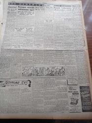 Cumhuriyet Gazetesi - 2 Ekim 1951 - Hava Harb Okulumuz Dün Eskişehir'de Açıldı - Petrol İhtilafına Dair Rus Teklifi - Acı Bir Kayıp Muhiddin Birgeni Kaybettik - Gazeteci Sabri Çakalof Evinde Ölü Bulundu Hadise Esrarla Kaplı - Nadir Nadi - Ankara Güzeli Birsen Demirbaş'ı Evinde Ziyaret - Amerika'nın 1952'de Yapacağı Yardım - Beynelmilel Portreler Amerika'nın Savunma Bakanı Robert Lovett - Tevfik Sadullah - Moris Şövalyenin Gösteri Programı - Türk İtalyan Lunaparkı Adana'ya Naklediliyor - Rüyalar Evi Yazan Peride Celal Yazı Dizisi - Güzellik Müsabakası - Burhan - Yarım Asırlık Bir Teşekkül Süleymaniye Gençlik Kulübü - Uluslararası Güreş Kongresi - Dün Gece Üç Tiyatro Birden Perdelerini Açtılar - Perihan Altındağ Sözeri - İlkokullar Dün Açıldı - BTH Otomatik Çamaşır Yıkama Makinesi - Gripin - Puro Tuvalet Sabunları - Radyolin Diş Macunu