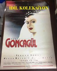 RUMUZ GONCAGÜL, 1987, FİLM AFİŞİ / POSTERİ - BÜYÜK BOY - ORİJİNAL - 100 X 68 cm EBADINDA - Original Turkish Big Size Movie Poster - İrfan Tözüm, Macit Koper, Müşfik Kenter, Türkan Şoray, Macit Koper, Hakan Balamir, Tuluğ Çizgen, Berrin Koper, Yavuzer Çetinkaya, Aydın Tezel, Oktay Arayıcı, Onno Tunç, Orhan Oğuz, HAKAN FİLM - TÜRKAN ŞORAY ÇİZİM FİLM AFİŞİ - NADİR BİR AFİŞ
