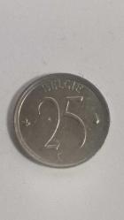 BELÇİKA 1966  25 CENTIMES
