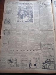 Cumhuriyet Pazar Gazetesi - 18 Kasım 1951 - Doğan Nadi Yedi Dakika Köşe Yazısı - Üçüncü Dünya Harbini Sona Erdirecek Bomba Yapıldı - Paraya Havaya Dalgaya Dair - Hikaye Namussuzlar Yazan ve Resimleyen Zahir Güvemli - İşin Şaka Tarafı Köşesi - Sihhi Bahisler Meğerse Ayyaşlar Zavallı Hastalarmış -  Dünün Ve Bugünün Meşhur Cimrileri - Napoleon - Schopenhauer - Voltaire - Rockefeller- Greta Garbo - Sonia Henie - Çocuk Terbiyesinde Yeni Bir Dava Dayak - Birleşmiş Milletler Arasında Bir Kara Kedi - Bir Yılan Hikayesi Ademle Havva Hangi Millettendir - Pa Ro Çocuk Maması - Gripin - Eski Artistlere Yeni Çehre - Ava Gardner - Ingrid Bergman Nerede İmiş - Sürgün Filmi - Yeni Türk Filmleri - Feridun Çölgeçen - Ayla Karaca - İsmail Dümbüllü - İster İnan İster İnanma Köşesi - Frank Sinatra - Heinrich Laufer Adında Bir Alman 90 Gün Bir Gözünü Kapalı Tutmuştur
