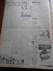 Cumhuriyet Gazetesi - 26 Kasım 1951 - Türkiye'ye Marshall Yardımı Arttırılacak - Son Sovyet Notası Manasız Görülüyor - Başbakan Adnan Menderes - Russell Door - Sultanahmet İle Divanyolu Arasında Yapılacak Adalet Sarayı Beş Yılda Bitirilecek - Afrika'dan Geliyorum 5 Yazı Dizisi -  Beşiktaş İle Malmö Berabere Kaldı - Atatürk Üniversitesinde de Atatürk'ün Bir Heykelini Dikecek - Edirne'nin 29. Yıldönümü - Ordu Takımı Luxenbourg'u 5 0 Yendi - Nobel Fizik Mükâfatı - Haldun Sel - İhsan Nüzhet Atelyesinin Defilesi - 1000 Yataklı Verem Hastanesi - Sümer Sineması - Cevad Fehmi Başkut - 2000 Yılın Sevgilisi Yazan Refik Halid Karay Yazı Dizisi - Suriye'de Hükümet Kurulamıyor -  Mareşal Rommel İçin Anıt Yapılıyor - Gripin - Puro Tuvalet Sabunları - Vikodin - Varta Akümülatörü - Jawa Motosikletleri - Magic Chef Sobası Gelmiştir - Burla Biraderler - Singer Saatleri - Müzeyyen Senardan Sevgilerle Siemens Alman Radyoları - Erres Radyosu