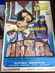 HAZAL, 1979, FİLM AFİŞİ / POSTERİ - BÜYÜK BOY - ORİJİNAL - 97 X 68 cm EBADINDA - Original Turkish Big Size Movie Poster - Ali Özgentürk, Onat Kutlar, Türkan Şoray, Talat Bulut, Hüseyin Peyda, Meral Çetinkaya, Keriman Ulusoy, Harun Yeşilyurt, Bahri Ateş, Meryem Çiğci, Kamil Renklidere