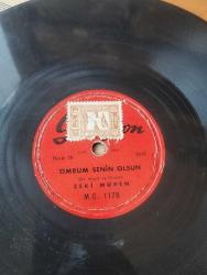 ZEKİ MÜREN * ÖMRÜM SENİNLE OLSUN & SÖYLE DERDİNİ KAÇ YIL ÇEKECEK * GRAFSON TAŞ PLAK (Depodan Çıkma Çil Durumda)