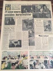HÜRRİYET GAZETESİ  12 NİSAN 1966 YIL :18 SAYI :6446--Demirel , CHP 'nin  yardım  teklifi için  memnun oluruz dedi --- Nazmiye Demirel eşini vakit buldukça  gezmeye götürüyor --- Malatya da Ata 'nın  iki büstü ile  Türk  Bayrağı parçalandı ----Mukadder Öztekin  Adana dan  CHP nin   en kuvvetli adayı --Churçhill'in  heykelini  devirmeye çalıştılar ----Avrupa bizi hala Osmanlı  biliyor---Dünyanın en  küçük  şehri  Evropolis----Nihayet tuzağa düşmüş ,kıskıvrak yakalanmıştı   kadın avcısı : Donjuan Hasan ---Gol kralı olmak için  Beşiktaş'ı  galibiyetten etti  :Ahmet penaltıyı  atamayınca çok üzüldü---Hakkı Yeten : Galatasaray Ümitlenmesin ----Türkiye kupası  deplasmanlı  4. grup  maçlarının tarihleri belli oldu ---İki eski süvari  ve muharip  arkadaş olan  Türk subayı  ile  Alman  subayı  Teğmen  Niemack ve yüzbaşı  Ziya Bora  29 sene sonra yeniden  karşılaştılar ----