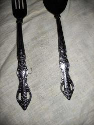 17083-FIRST GRADE STANLESS STEL DAMGALI BÜYÜK EBAT DA ÇATAL VE KAŞIK