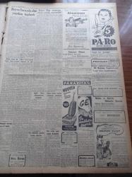 Cumhuriyet Gazetesi - 11 Aralık 1951 - İşletmeler Bakanı Hakkı Gedik Dün Vazifesinden İstifa Etti - İkinci Rus Notasına Niçin Cevap Vermedik - Beyaz Sarayda Dün Yapılan Toplantı - Yeni Araba Vapurumuz Kızkulesi - Belediyecilik Derneği Kongresi Açıldı - Atina Büyükelçimiz Ruşen Eşref'in Sıhhi Durumu- Afrika'dan Geliyorum 21 Yazı Dizisi - İnsan Hakları Ve Yıldönümleri - Rasim Adasal - 2000 Yılın Sevgilisi Yazan Refik Halid Karay - 1951 Nobel Mükafatları - Paris'te 6000 Arab Tevkif Edildi - Burhan Felek - Üçüncü Kore Kafilesi İle Yurda Dönen Kahramanlar - İngiltere'de Profesyonel Futbol Endüstrisi - Borsa - Köy Düğünleri İçin Tedbir Alındı - Yeni Ses Opereti Guguk 50. Temsil - Pan American - Hoover Elektrik Süpürgesi - Güldner Motorlu Tulumbalar - Chevrolet Pikap - Çapamarka - Volvo T31 Traktör